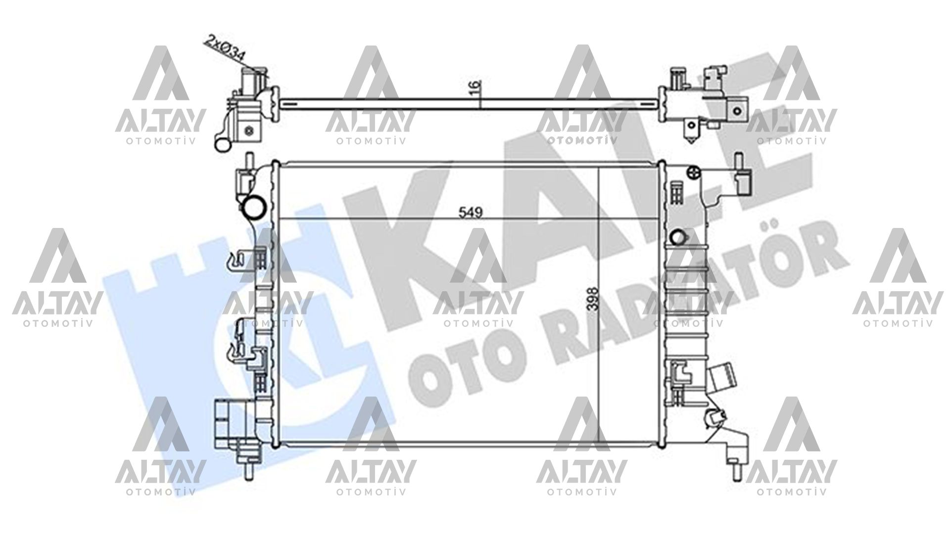 Chevrolet Aveo Su Radyatörü 2011-2014 Radyatör Su Chevrolet Aveo Su Radyatörü 2011-2014 Radyatör Su